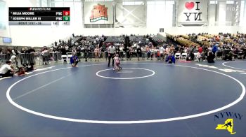 38 lbs 1st Place Match - Milia Moore, Penn Yan Wrestling Club vs Joseph Miller III, Penn Yan Wrestling Club