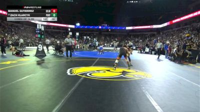 126 lbs Consi Of 16 #2 - Manuel Gutierrez, Selma (CS) vs Zach Klarcyk, Porterville (CS)