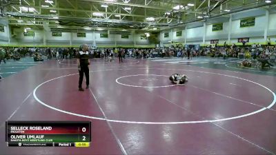 60 lbs Semifinal - Oliver Umlauf, Dakota Boyz Wrestling Club vs Selleck Roseland, Faulkton