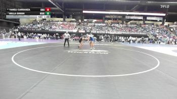 145 lbs Quarterfinal - Bella Green, Wichita-Kapaun Mt. Carmel HS vs Yaneli Carranza, Emporia HS