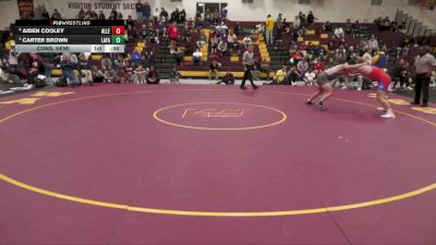 215 lbs Cons. Semi - Aiden Cooley, Allen vs Carter Brown, Lafayette