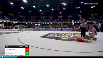 126 lbs Champ. Round 2 - Manny Holloway, Evanston vs Jake Hanson, Hersey