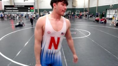 215 lbs Semifinal - Adrian Curiel, SBL Warriors vs Carter Wright, Woodbury Central