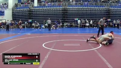 190 lbs Cons. Round 4 - Gavin Schroeder, COLUMBUS GROVE vs William Spain, Yale HS