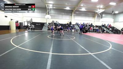 190 lbs Rr Rnd 2 - Brionna Senart, Fayetteville Girls HS vs Adalynn Van Horn, Miami HS Girls
