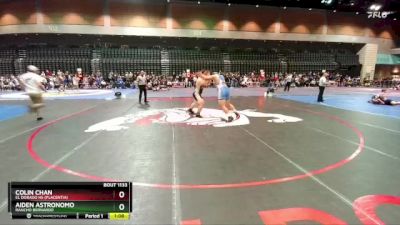 285 lbs Champ. Round 2 - Aiden Astronomo, Rancho Bernardo vs Colin Chan, El Dorado HS (Placentia)