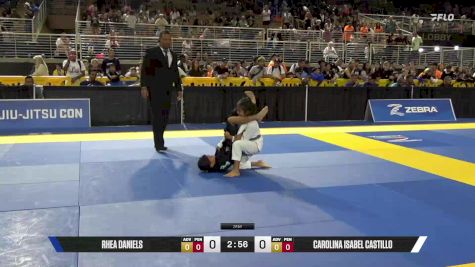 Carolina Isabel Castillo vs Rhea Daniels 2025 Pan Kids Jiu-Jitsu IBJJF Championship