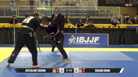 Arya Delaney Hudgins vs Shahana Shams 2025 Pan Kids Jiu-Jitsu IBJJF Championship