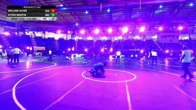 113 lbs Semifinal - William Alves, Lockwood WC vs Zyion Martin, Maize WC