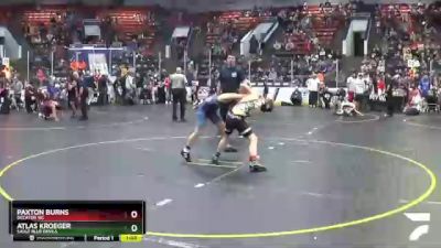 95 lbs Cons. Round 4 - Paxton Burns, Decatur WC vs Atlas Kroeger, Sault Blue Devils