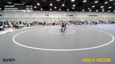 68 lbs Rr Rnd 3 - Zane Gomez, Colorado Hammers 12U vs Colson Beckley, Warrior Up 12U