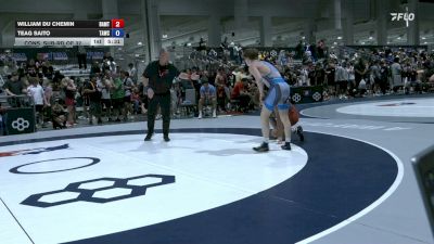 61 kg Cons. Sub-rd Of 32 - William Du Chemin, B.A.M. Training Center vs Teag Saito, The Academy Wrestling Club