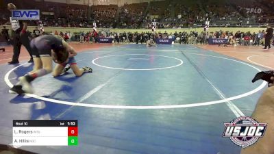 92 lbs Round Of 32 - Luke Rogers, West Texas Grapplers vs Aiden Hillis, Norman Grappling Club