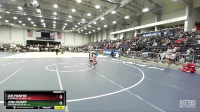 101 lbs Round 3 (3 Team) - Josh Knapp, Horseheads Sr HS vs Joe Manfre, Plainedge Sr High