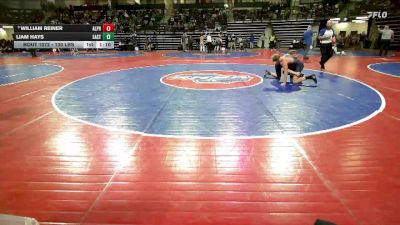 130 lbs Round Of 16 - William Reiner, Alpha Wrestling Club vs Liam Hays, East Forsyth Jr Bronco Wrestling Club