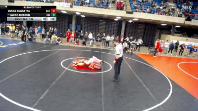 132 lbs Cons. Round 1 - Jacob Meloun, Unattached vs Lucas Slaastad, Unattached