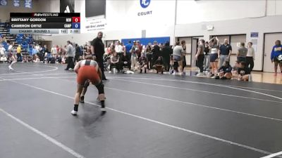 131 lbs Champ. Round 1 - Cameron Ortiz, Campbellsville University vs Brittany Gordon, Newberry
