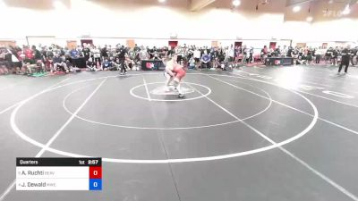 97 kg Quarters - Asher Ruchti, Beaver Dam Wrestling RTC vs Jackson Dewald, MWC Wrestling Academy