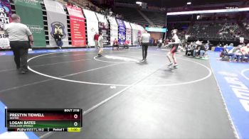 113 Class 2 lbs Cons. Round 1 - Prestyn Tidwell, Dexter vs Logan Bates, Excelsior Springs