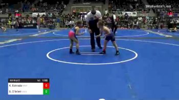 100 lbs Prelims - Kenzi Estrada, Sperry WC vs Sydney O'brien, Verdigris Youth Wrestling