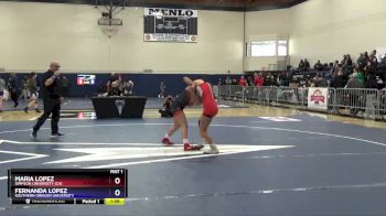 123 lbs Champ. Round 1 - Maria Lopez, Simpson University (CA) vs Fernanda Lopez, Southern Oregon University