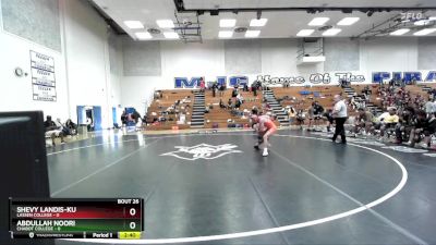 125 lbs Semis & 3rd Wb (16 Team) - Abdullah Noori, Chabot College vs Shevy Landis-Ku, Lassen College