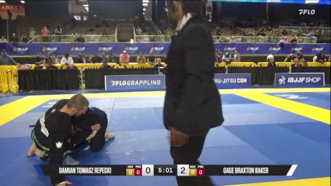 Gage Braxton Baker vs Damian Tomasz Repecki 2026 Pan Jiu Jitsu IBJJF Championship