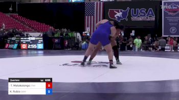 200 lbs Quarters - Tilisa Matakaiongo, Utah vs Kyrie Rubio, Canyon Springs High School Wrestling