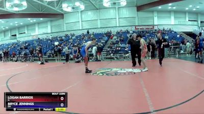 138 lbs Cons. Round 3 - Logan Barrios, IL vs Bryce Jennings, OH