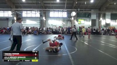 84 lbs Round 2 - Kyle Menuez-Rosales, Black Fox Academy vs Takoda Parker, 84 Athletes