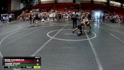 96 lbs Round 3 (6 Team) - Tanner Stuart, Neighborhood vs River Chamberlain, TB Legacy