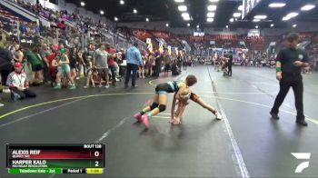 86 lbs Semifinal - Alexis Reif, Quincy WC vs Harper Kalo, Michigan Revolution