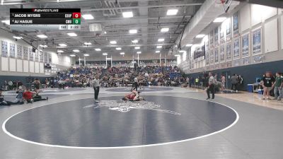 133 lbs Cons. Semi - Jacob Myers, CSU-Pueblo vs AJ Hague, Colorado Mesa