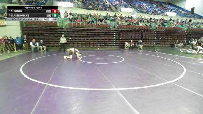 126 lbs Consi Of 8 #2 - CJ Smith, Woodruff vs Blaise Hucks, Aynor