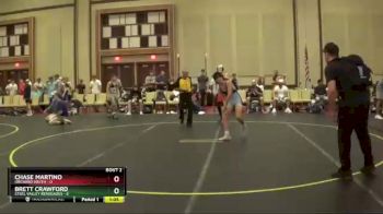 100 lbs Round 1 (6 Team) - Brett Crawford, Steel Valley Renegades vs Chase Martino, Orchard South