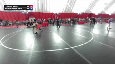 113 lbs Quarterfinal - Lincoln Swick, Askren Wrestling Academy vs Memphis Burkhalter, Sarbacker Wrestling Academy
