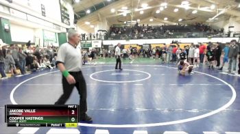 100 lbs 1st Place Match - Cooper Hastings, Lowell Scott vs Jakobe Valle, Homedale