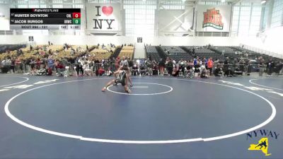 131 lbs Quarterfinal - Jacob Burgos, Deep Roots Wrestling Club vs Hunter Boynton, Club Not Listed