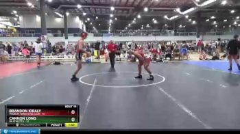 138 lbs Round 5 (6 Team) - Brandon Kiraly, WILDCAT WRESTLING CLUB vs Cannon Long, 84 ATHLETES