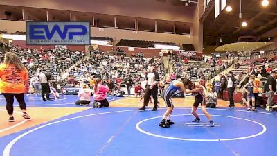 90 lbs Quarterfinal - Tritt Stearns, Panther Youth Wrestling-CPR vs Sebastian Mondragon, Mighty Bluebirds Wrestling