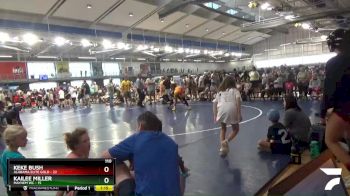 110 lbs Quarterfinals (8 Team) - Keke Bush, Alabama Elite Gold vs Kailee Miller, Mayhem WC
