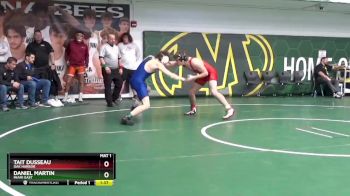 150 lbs Champ. Round 1 - Tait Dusseau, Oak Harbor vs Daniel Martin, Miami East