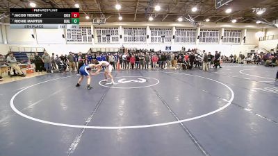 144 lbs 5th Place - Jacob Tierney, Cheshire vs Richie Marter, Bunnell