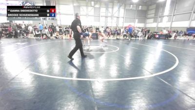 U23 Women - 65 lbs Cons. Round 4 - Gianna DiBenedetto, CA vs Brooke Schuenemann, WI
