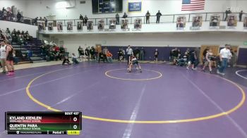 91 lbs 3rd Place Match - Quentin Para, Worland Middle School vs Kyland Kienlen, Worland Middle School