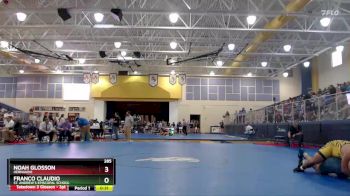 285 lbs 7th Place Match - Noah Glosson, Hernando vs Franco Claudio, St. Andrew`s Episcopal School