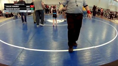 46-49 lbs Quarterfinal - Callie Condrey, Midlothian Miners Wrestling Cl vs Macklyn Motley, Warmup Gang Wrestling Club