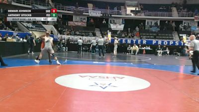 6A 175 lbs Cons. Round 2 - Anthony Stocks, Pell City vs Demari Johnson, Saraland