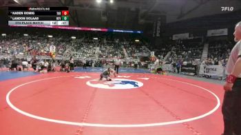 3A-165 lbs 5th Place Match - Kaden Romig, Torrington vs Landon Solaas, Mountain View