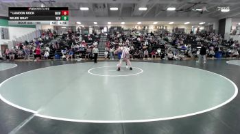 190 lbs Champ. Round 2 - Miles Bray, War Eagle Wrestling vs Landon Keck, Bentonville High School Wrestl